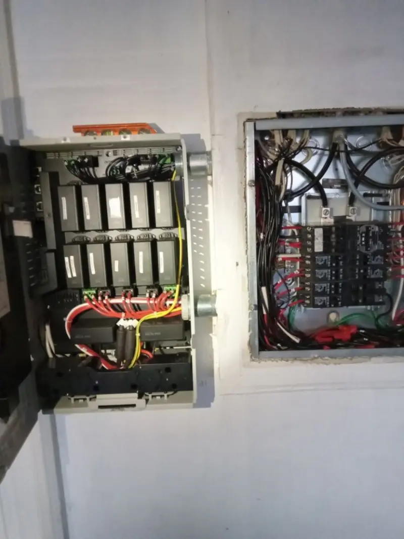 Electrical panel upgrade completed for Security Camera Wiring in Burbank